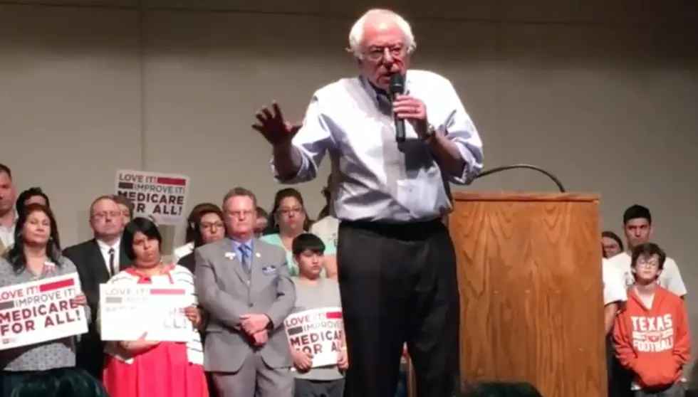 Bernie Sanders Speaks to Packed House in Lubbock