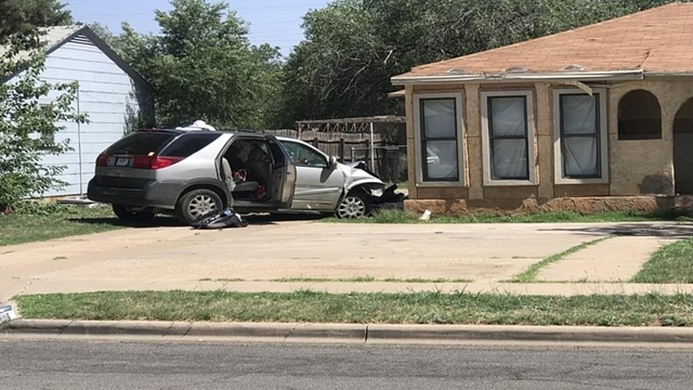 High-Speed Chase Ends With an SUV Crashing into a South Lubbock Home