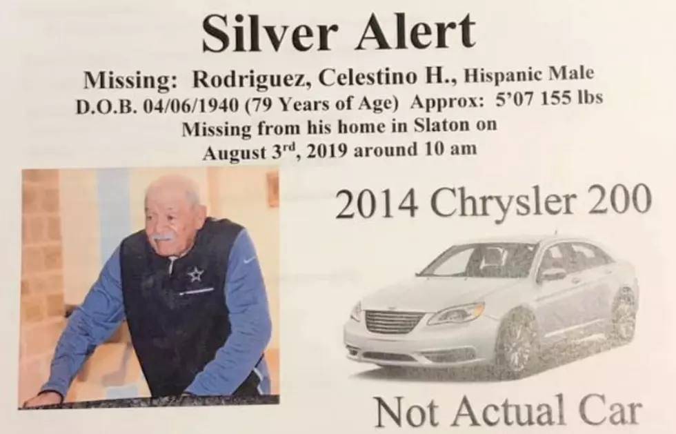 Silver Alert Issued for 79-Year-Old Slaton Man Celestino Rodriguez