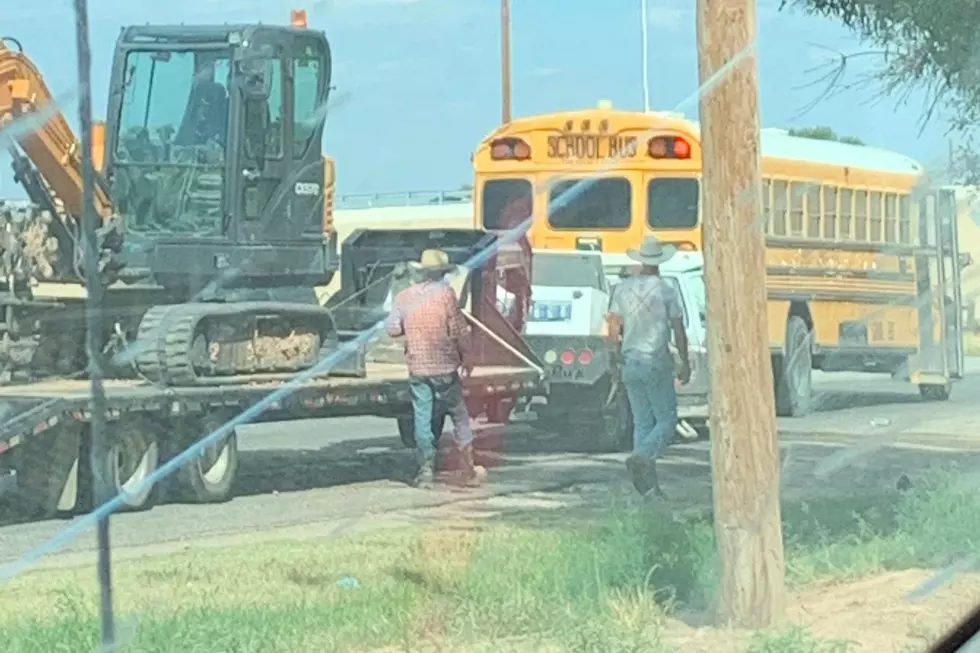Truck Rear Ends Lubbock-Cooper ISD School Bus