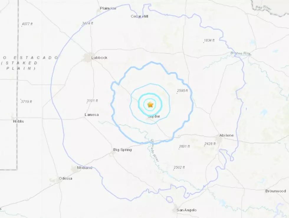 Two Earthquakes Hit West Texas on Saturday, Including One Near Snyder