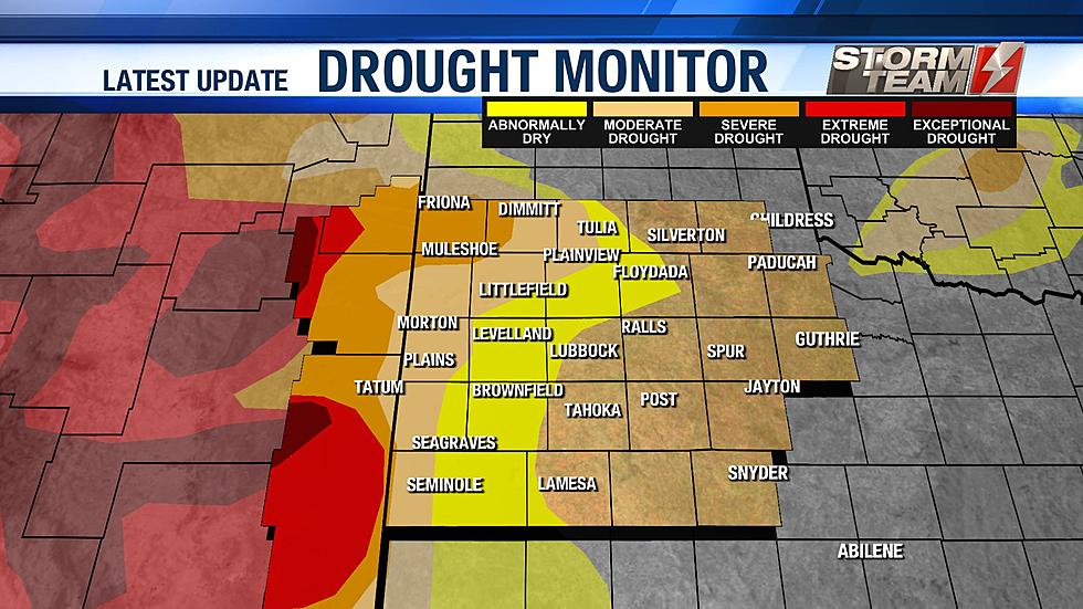 Lubbock & South Plains Show Improvement in Drought Monitor Update