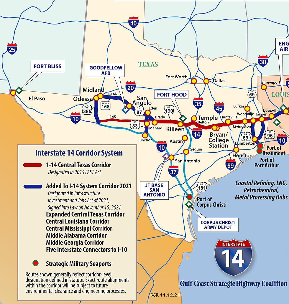Interstate 14&#8217;s Route Officially Expands to San Angelo, Midland and Odessa