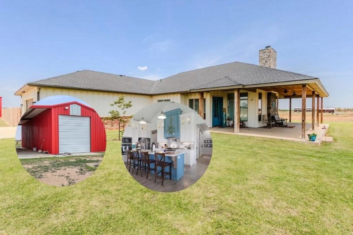 Check out this custom built home for sale on 10 acres near Lubbock