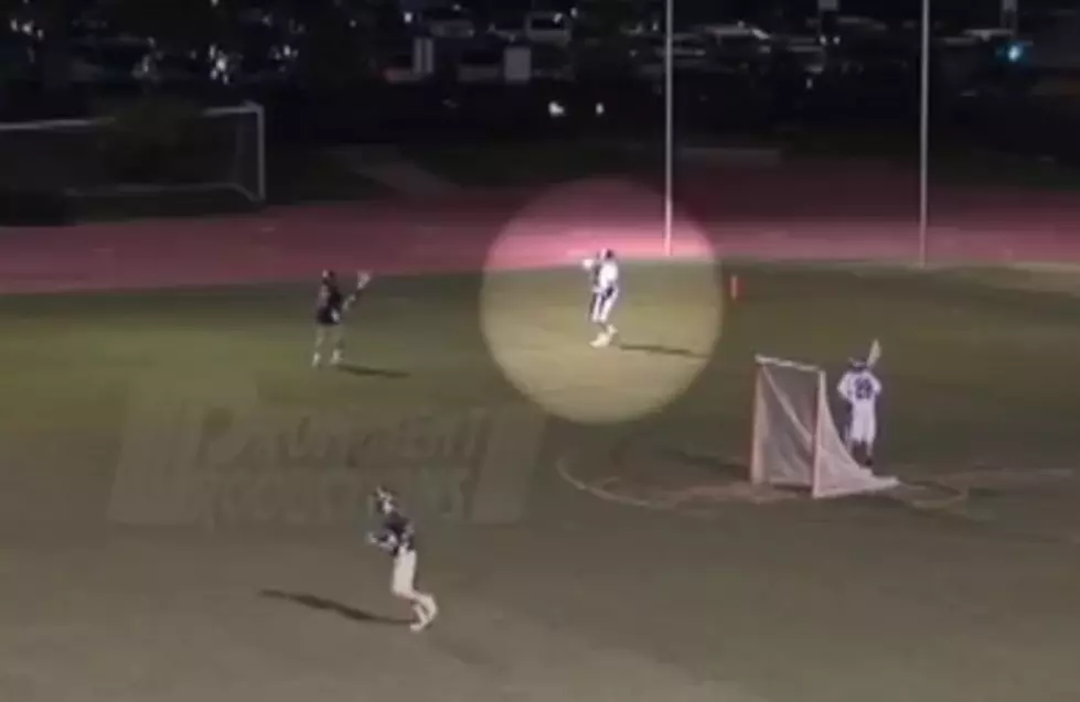 Amazing Long Distance Lacrosse Goal [VIDEO]