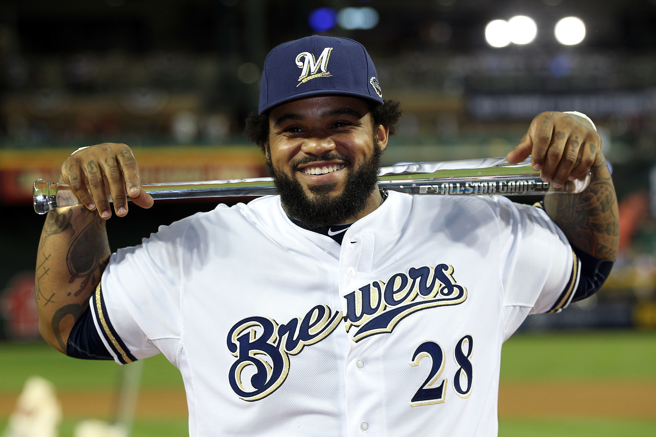Brewers Charity Auction: Prince Fielder 2011 All Star Home White