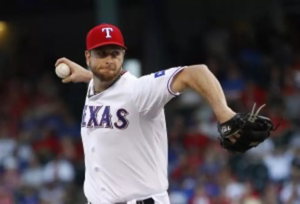 Scott Feldman Pitches the Texas Rangers to a 9-1 Victory Over the Boston Red Sox