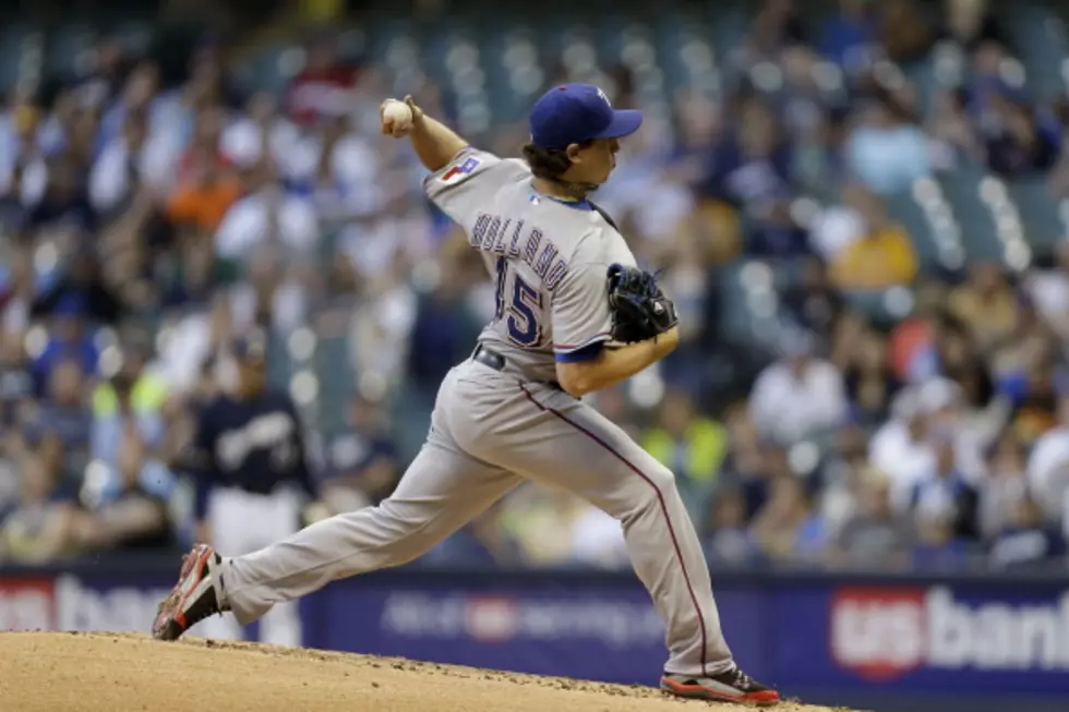 Derek Holland Pushes the Texas Rangers Past the Brewers 4-1 Wednesday Night