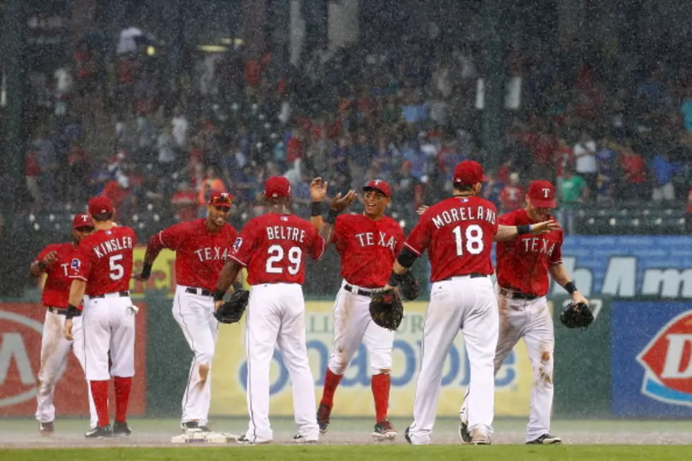 The Texas Rangers Defeat the Los Angeles Angels to Tie Tampa Bay for the Final AL Wildcard Spot
