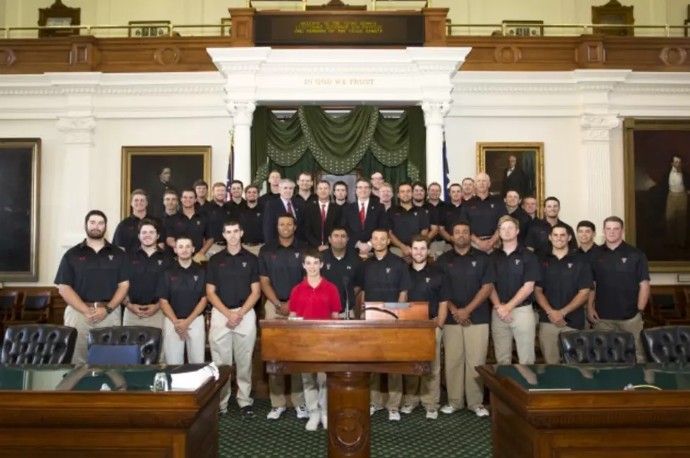 Texas Tech Baseball Honored by Elected Officials at the State Capitol