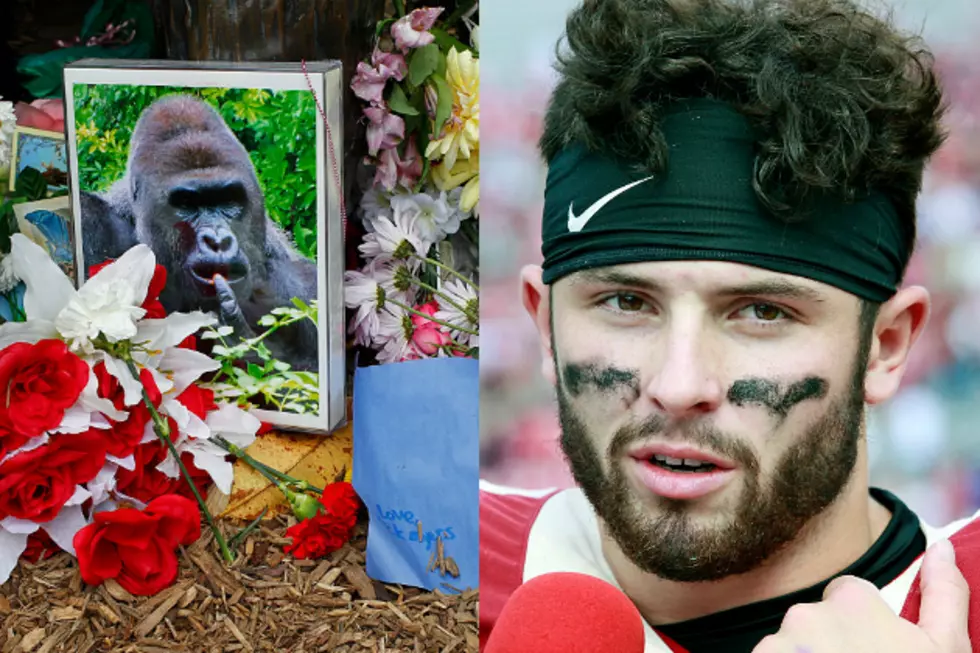 ‘Baker Mayfield Killed Harambe’ Sign Spotted at Texas Tech Apartment [Photo]