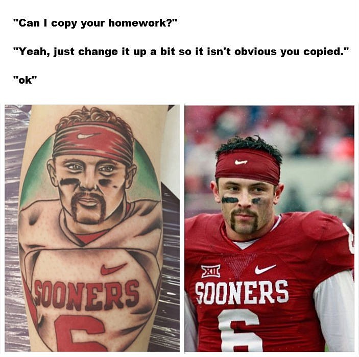 Some Guy Got a Baker Mayfield Tattoo and Its Glorious
