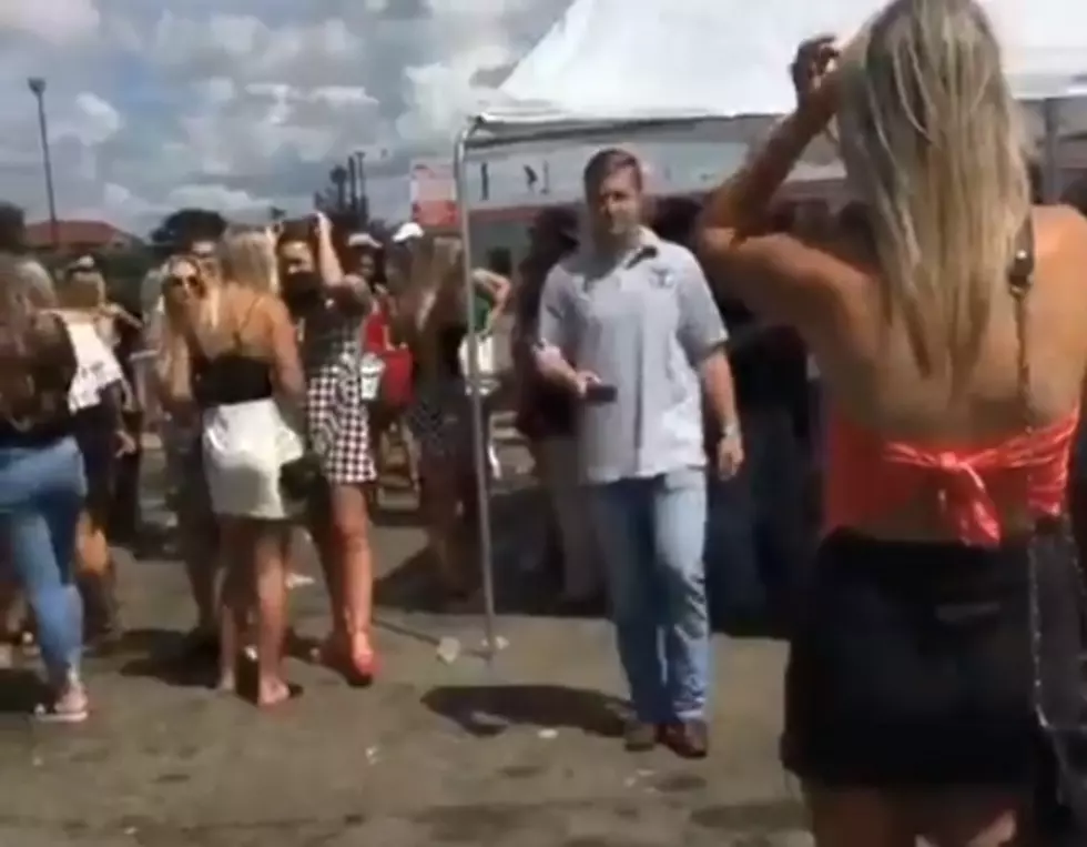 Hardcore Texas Tech Fan Doesn&#8217;t Let a Broken Neck Stop Her From Tailgating [Video]