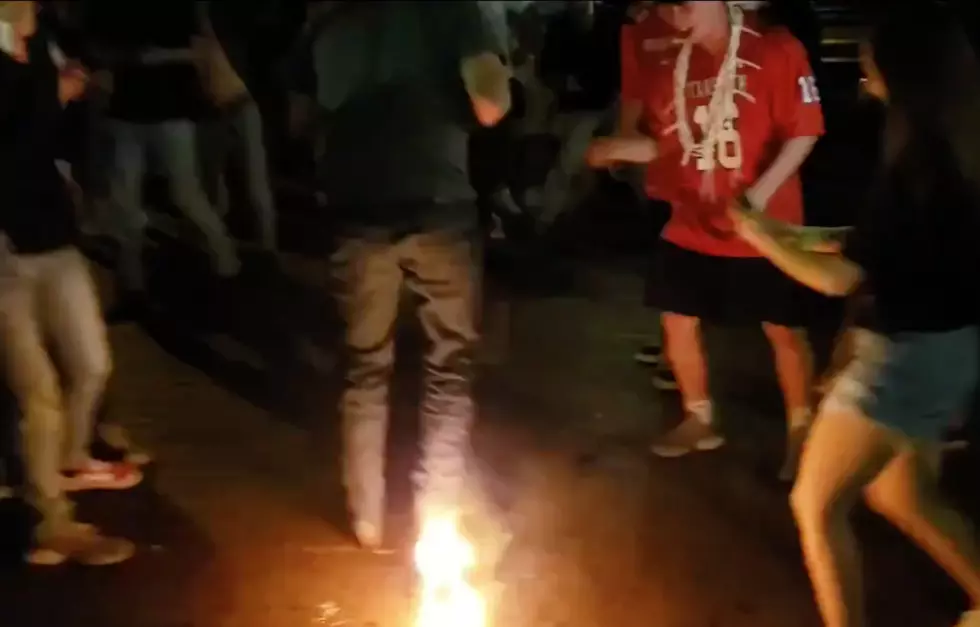 Texas Tech Fan Rides Flaming Lime Scooter to…Celebrate? [Video]