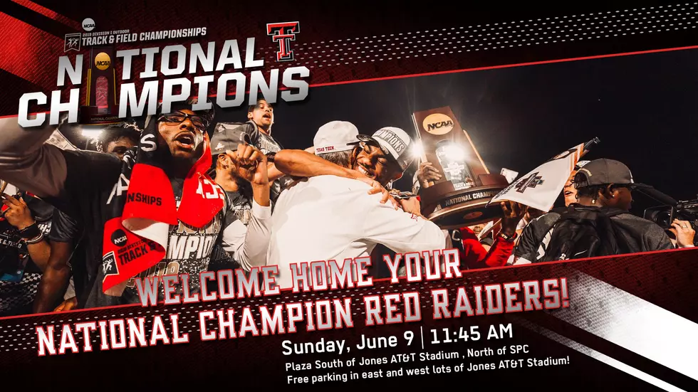 Welcome the National Champion Texas Tech Red Raiders Home on Sunday