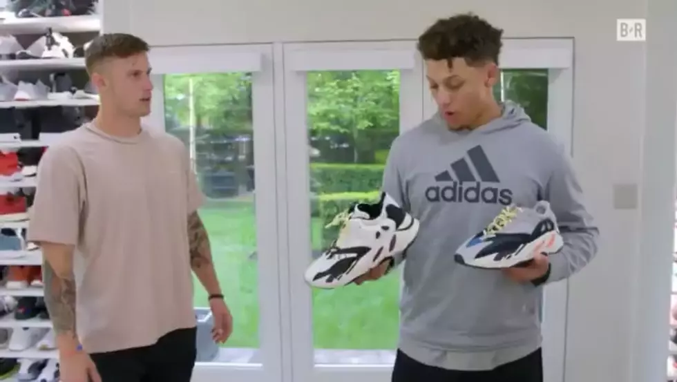 Watch: Former Texas Tech Teammate Gifts Patrick Mahomes a Custom Pair of Yeezys