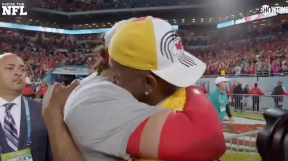 Patrick Mahomes Finds His Dad After Super Bowl Win to Share a Special Moment [Watch]