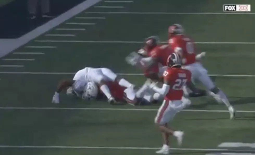 Texas Longhorns Running Back Gets Broken in Half [Video]