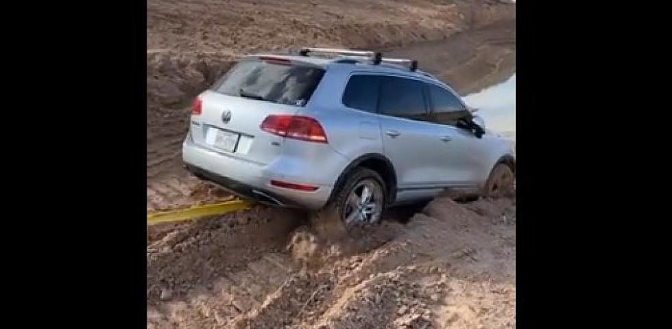 Joyrider Gets Stuck in the Mud at New Lubbock Golf Course