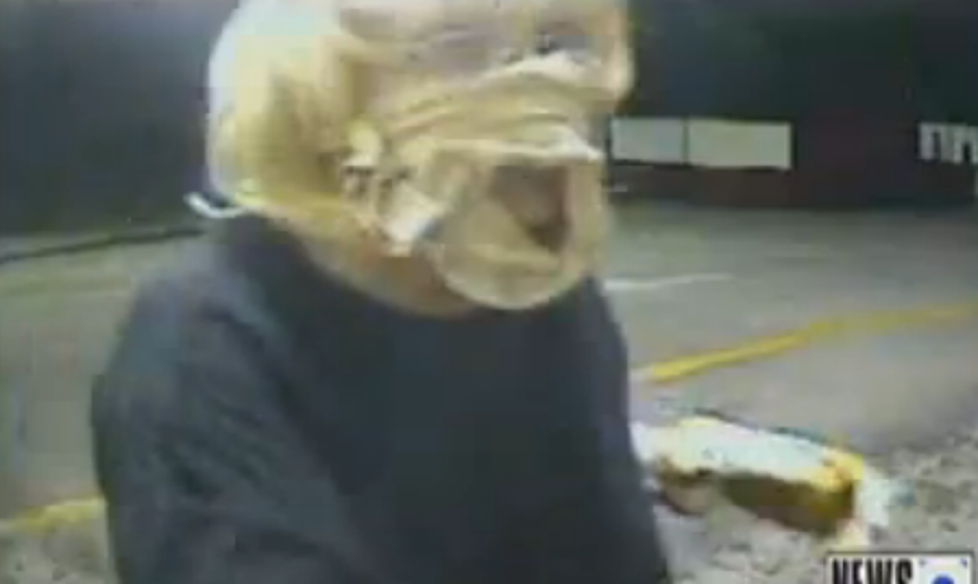 A Woman Robs McDonald’s With Underwear On Her Face