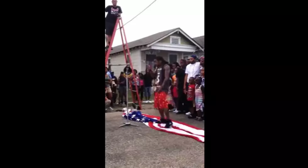 Leaked Video Shows Lil Wayne Stepping On The American Flag In His New Video Called “God Bless Amerika” – [VIDEO]