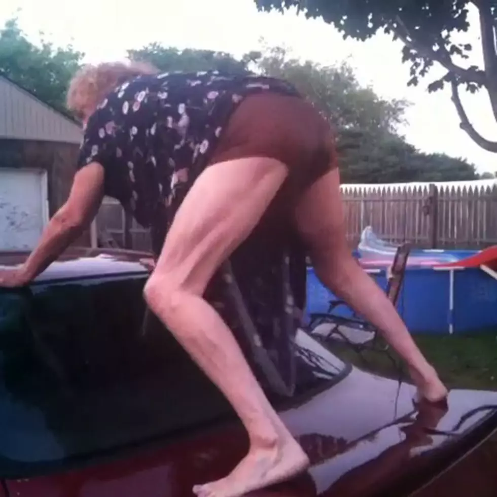 Twerkin Grandma Gets Nasty On Back Of Car [VINE]