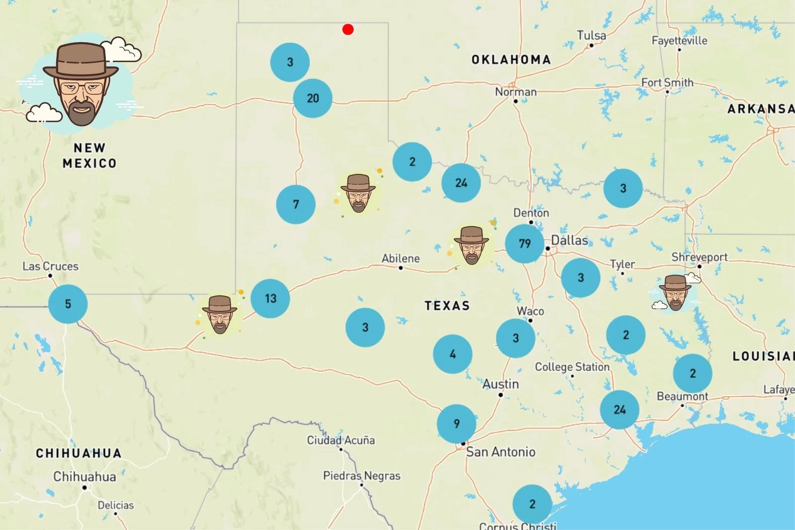 Texas Amp Swift Porn - Use This Map To Find All The Busted Drug Labs in Texas