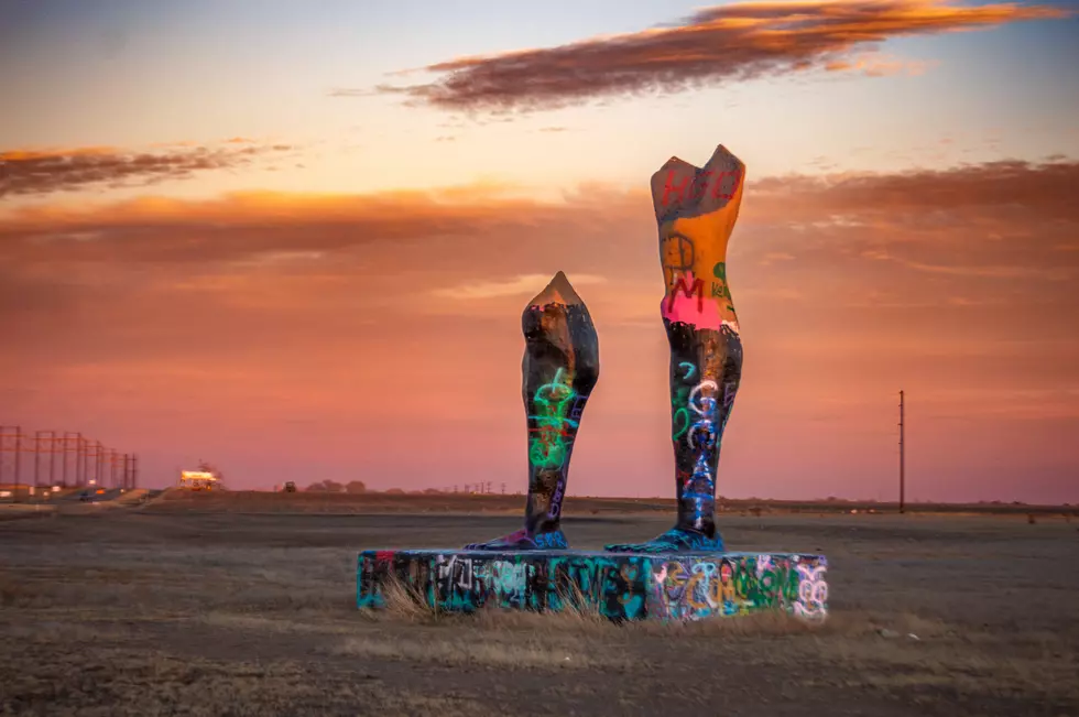 The Real Story of the Gigantic Legs Between Canyon & Amarillo