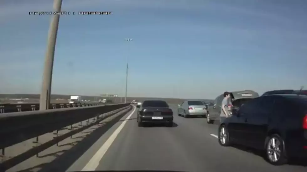 Russian Guy Gets Hit By Car On Highway But Is It Real Or Fake – You Tell Us [POLL]