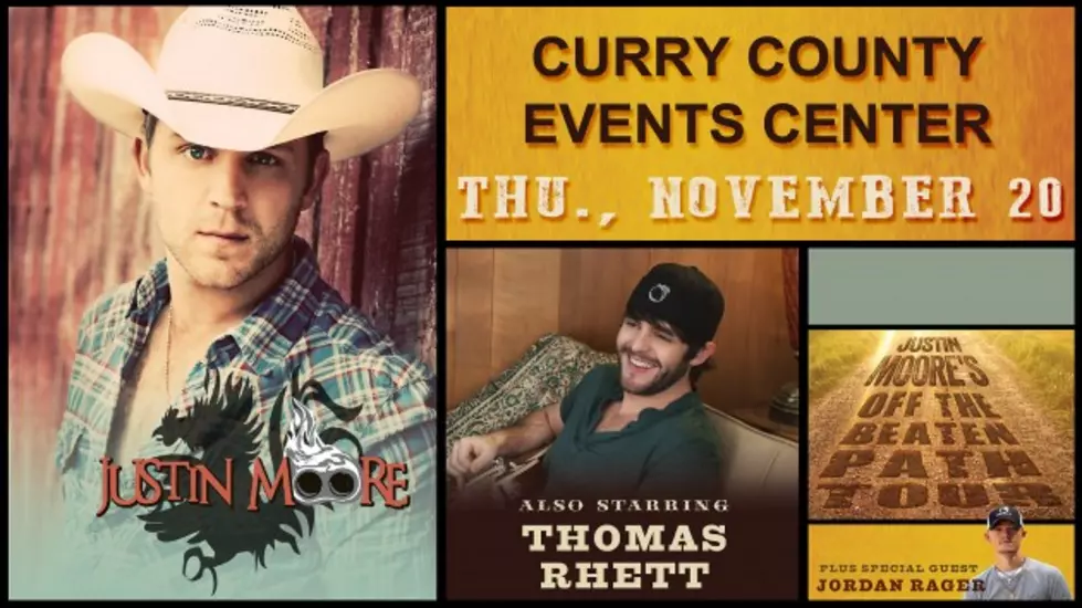 Justin Moore Taking His &#8220;Off The Beaten Path Tour&#8221; To Clovis, NM Featuring Thomas Rhett