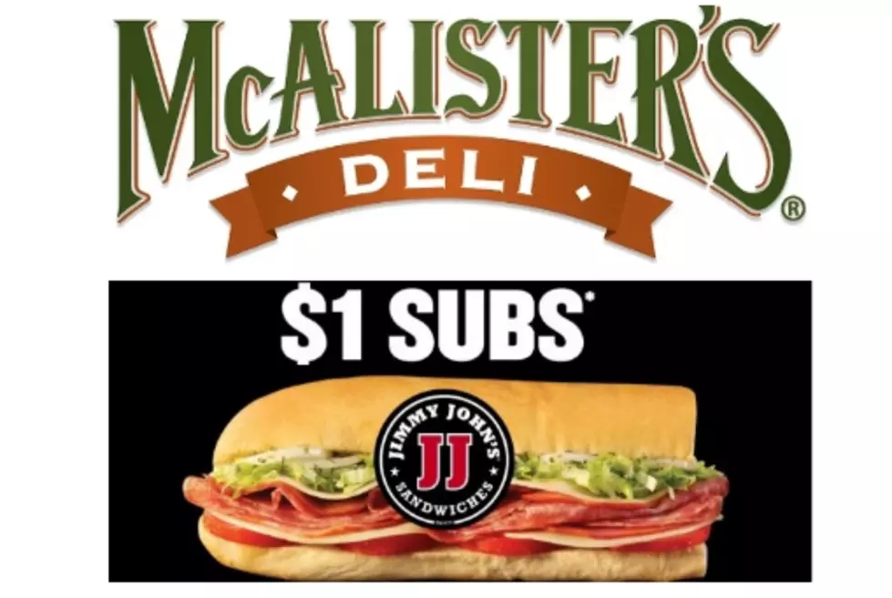$1 Subs at Jimmy John’s and Free Clubs at Mcalister’s
