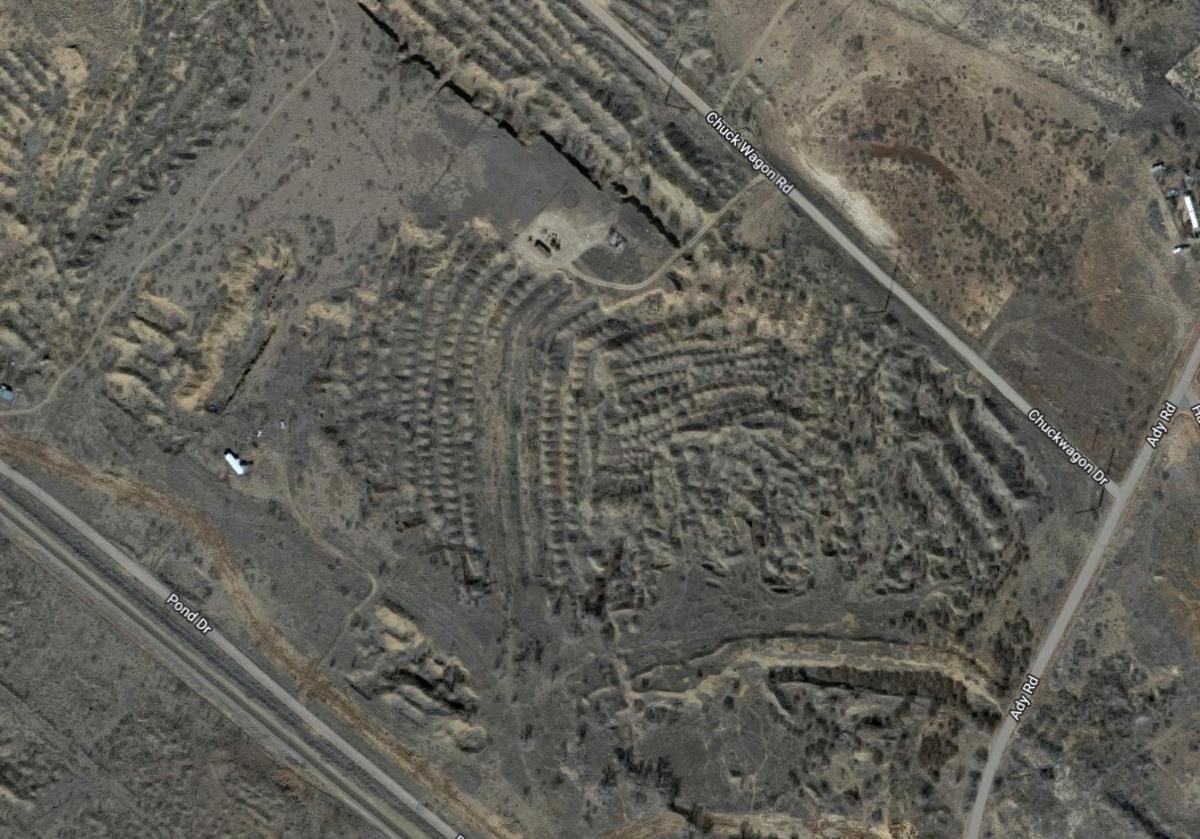 Random Mounds Strange Mounds Appear on Maps Just North of Amarillo