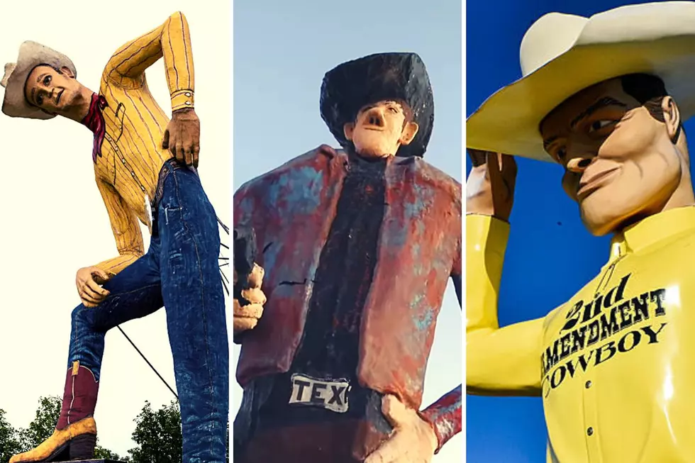 Big Cowboys Tower Over the Texas Panhandle Keeping Watch