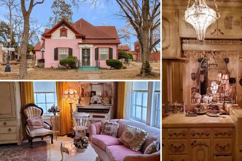 FOR SALE: This Hidden Pink Dollhouse Manor in North Amarillo