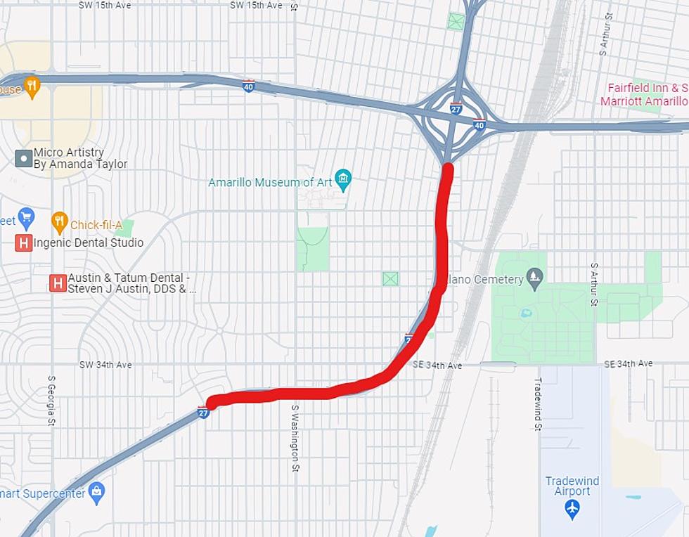 Driving Dangers on I-27: Navigating Amarillo’s Construction Zone and Darkened Interstate Amidst Broken Lights