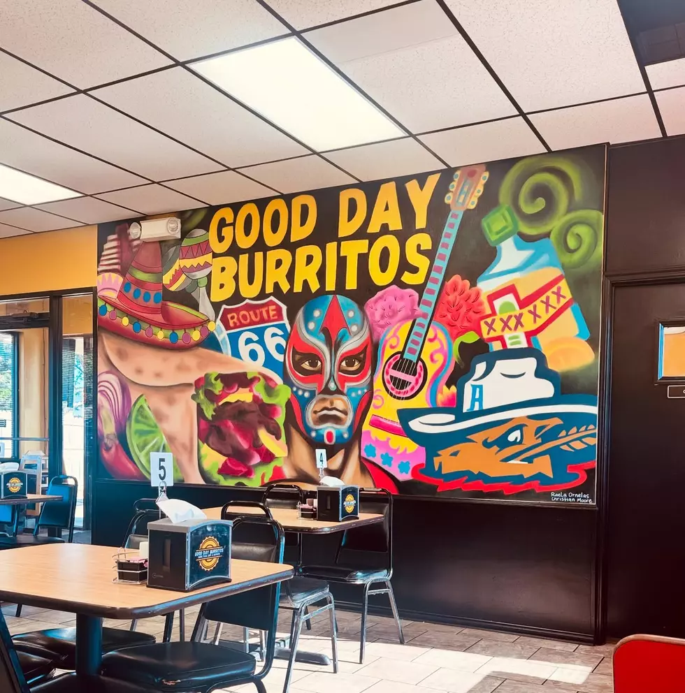 mural inside Good Day Burritos Amarillo