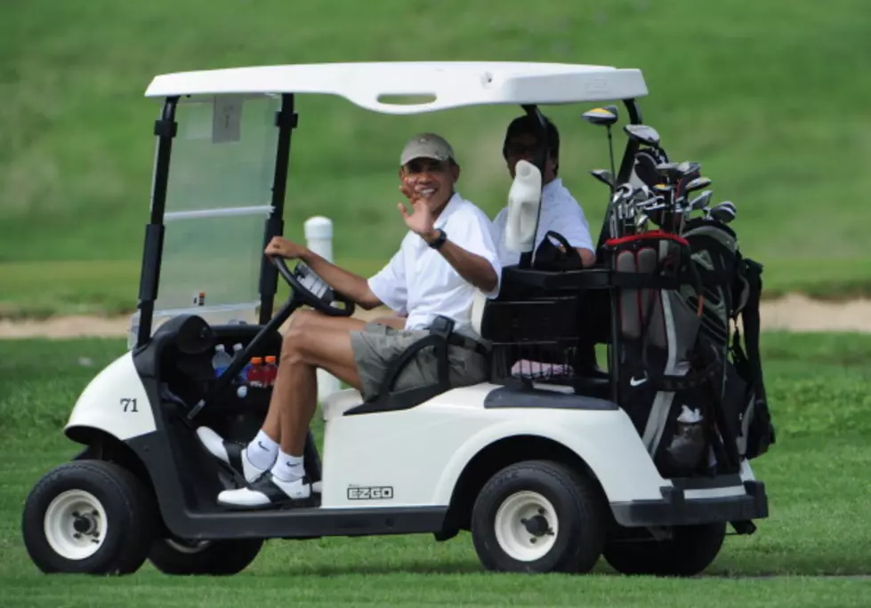 World In Crisis And Obama Out Golfing