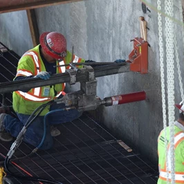 Workers Replace Defective Bolts On Bay Bridge