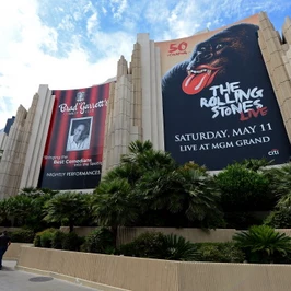 Rolling Stones Concert Advertised At The MGM Grand In Las Vegas