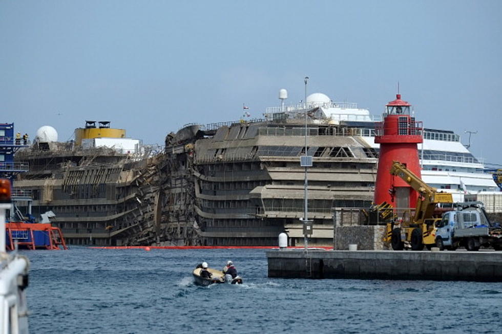 Shipwrecked Concordia Hauled Upright Off Italy