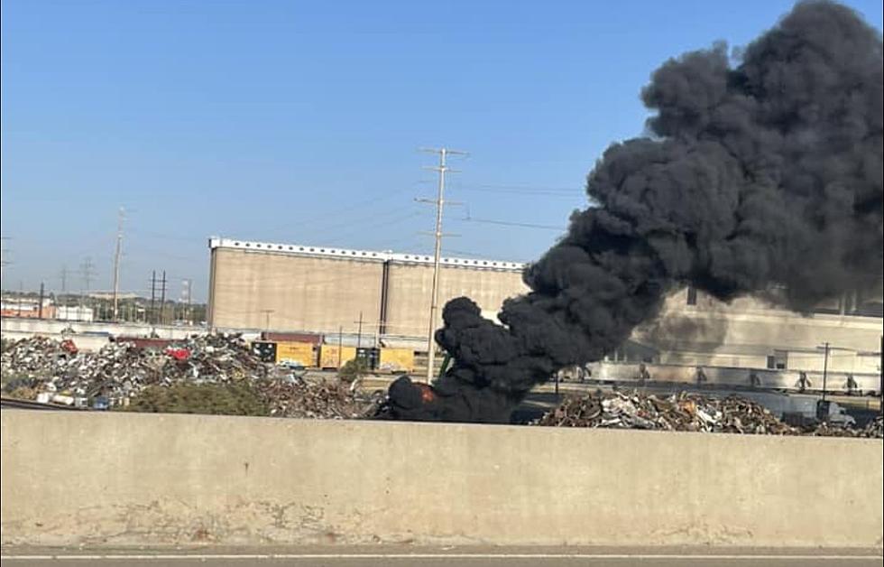 Fire At Amarillo Metals Recycling Sends Plumes of Smoke Into Air