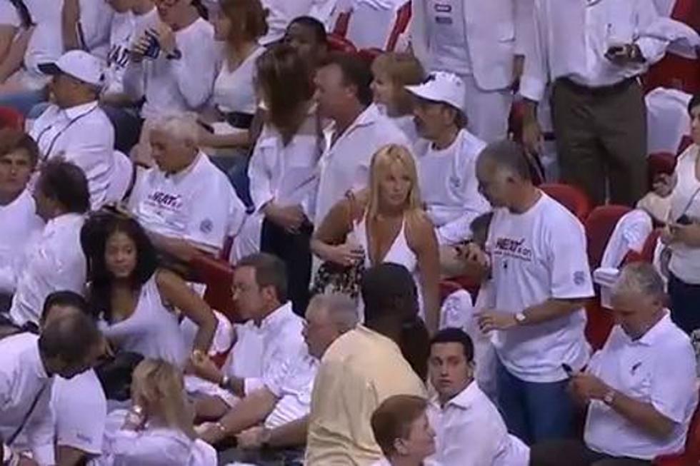 Camerman Caught Checking Out Ladies During Bulls-Heat Game [VIDEO]