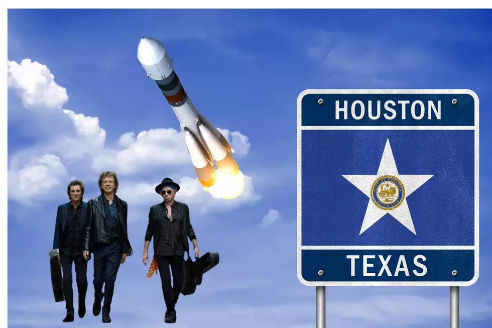 Just Arrived Energized Mick Jagger Blasts Off In Houston, Texas