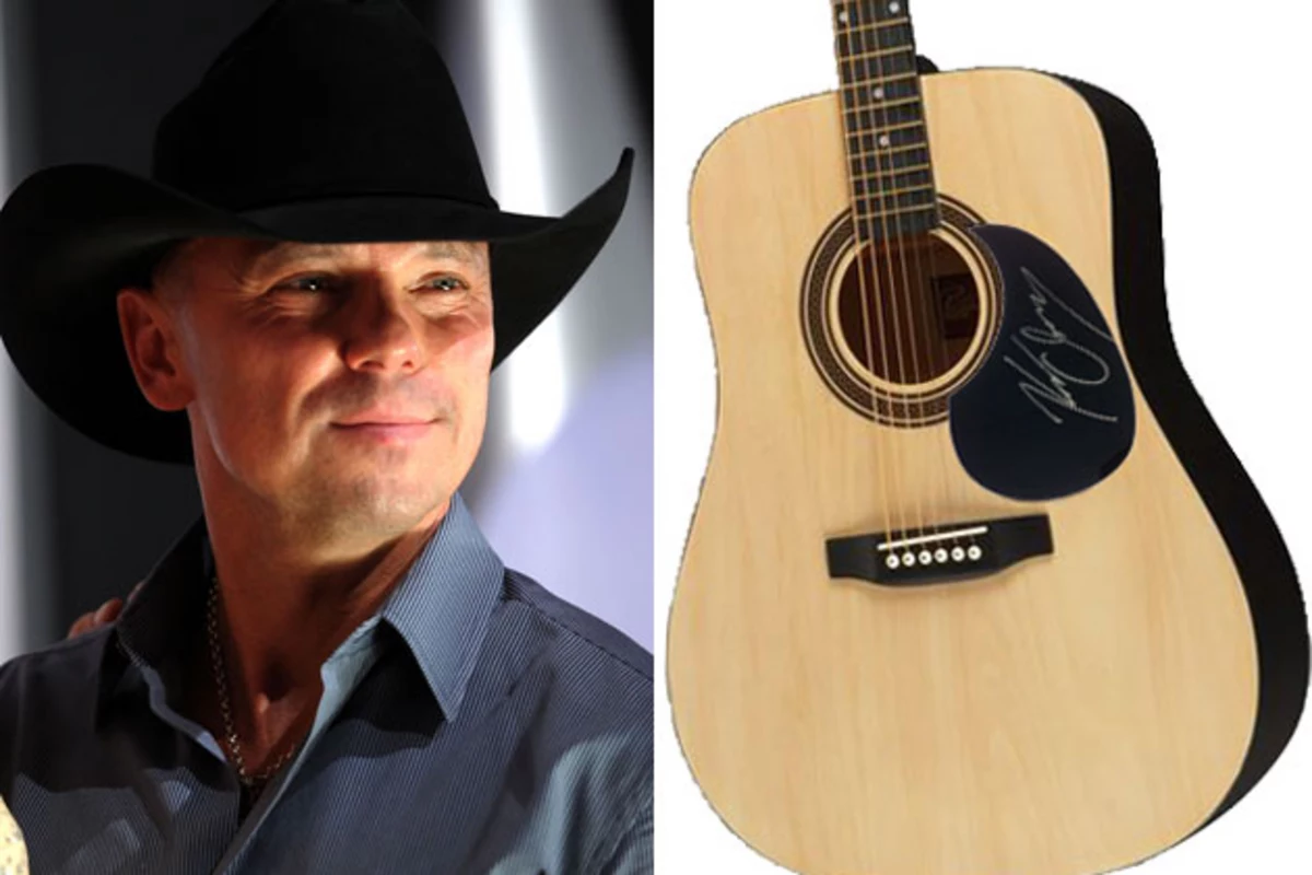 kenny chesney guitar win signed acoustic event opportunities winner present drink does