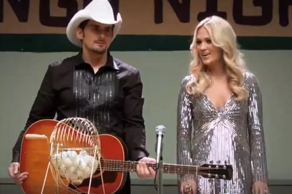 Carrie Underwood and Brad Paisley Practice CMAs Hosting Skills on Tough Crowds in Uncut Promo