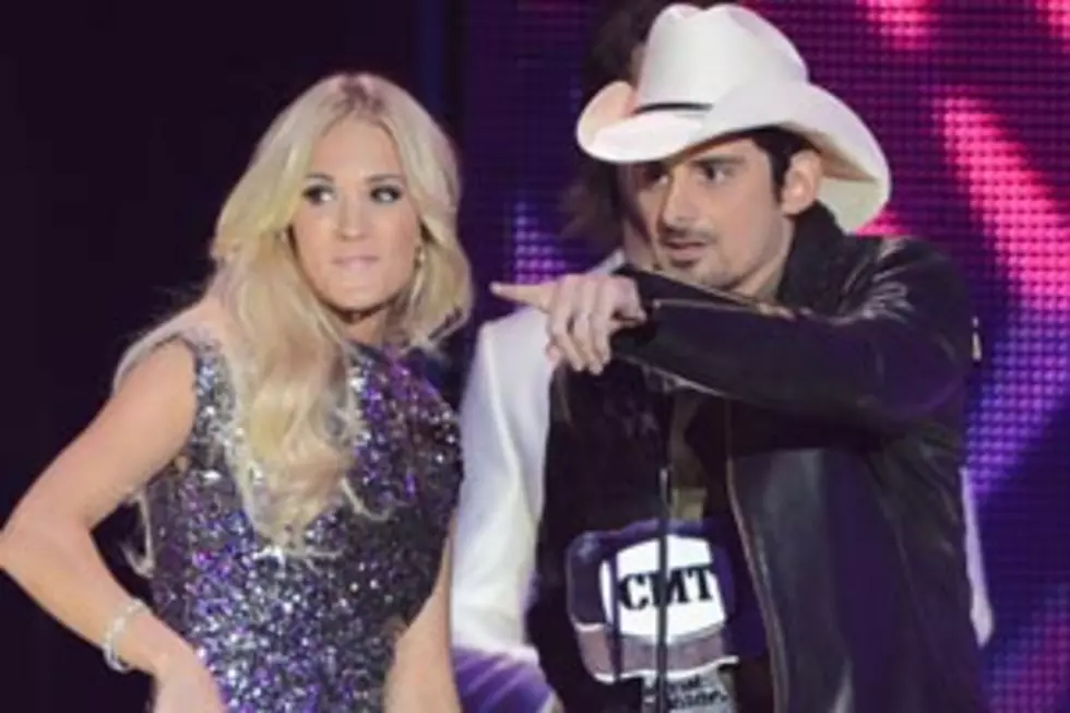 Carrie Underwood And Brad Paisley Practice CMAs Hosting Skills On Tough Crowds In Uncut Promo [Video]