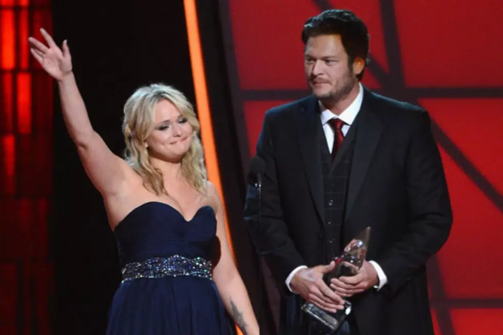 Miranda Lambert Cries as She and Blake Shelton Accept Song of the Year Award for ‘Over You’ at 2012 CMAs