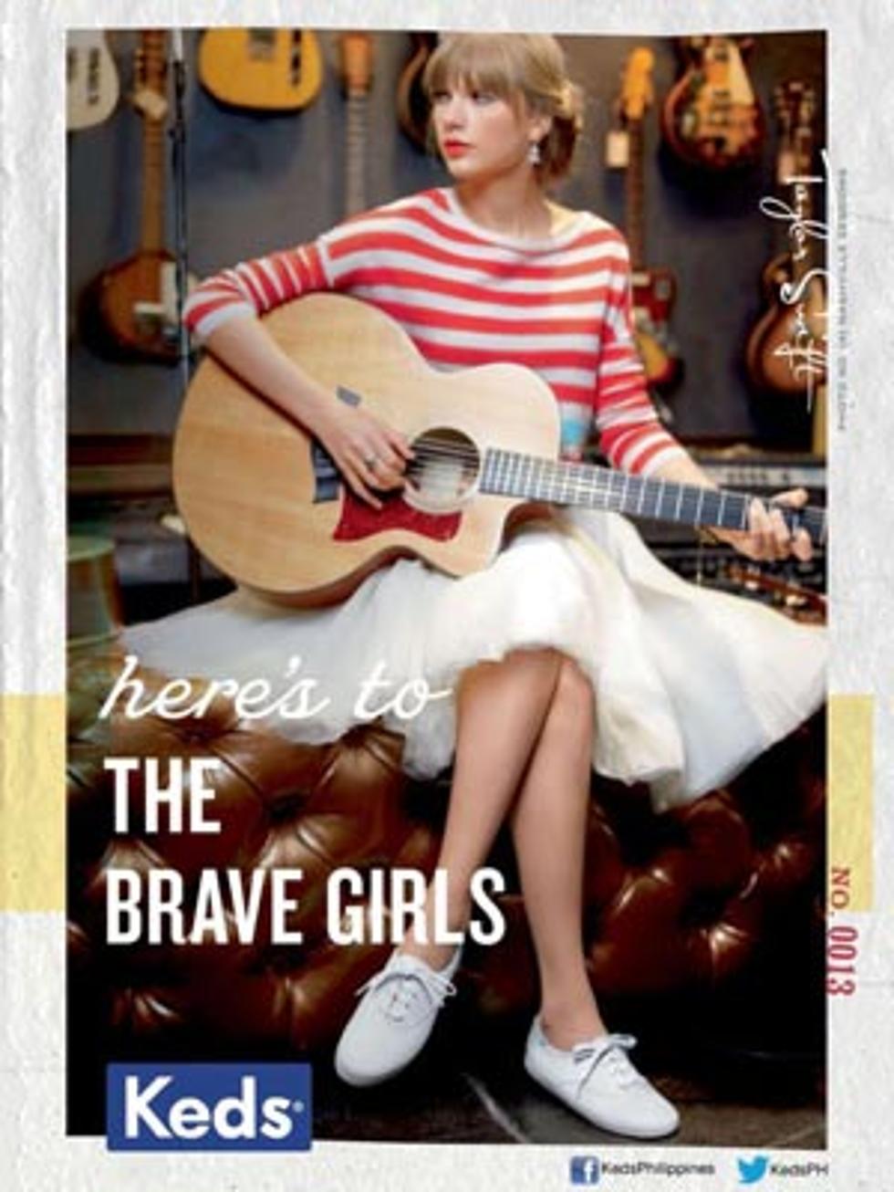 Taylor Swift Plays Guitar in Keds Ad