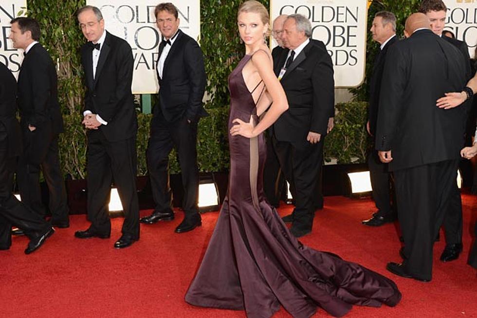 Taylor Swift: Pretty in Plum at 2013 Golden Globes