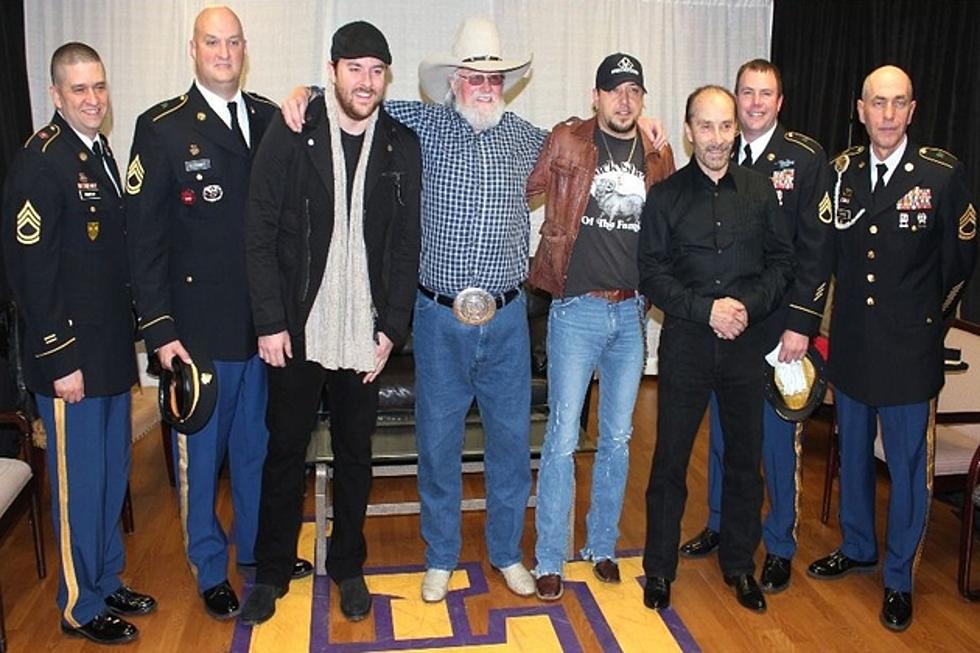Jason Aldean and Lee Greenwood Surprise Charlie Daniels Onstage at Concert for Veterans